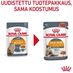 Royal Canin Kissan Märkäruoka*Hair & Skin Care Gravy 85g, 48-pack