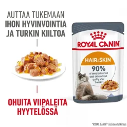 Royal Canin Kissan Märkäruoka*Hair & Skin Care Jelly, 12x85g