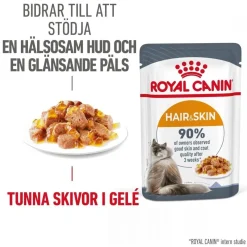 Royal Canin Kissan Märkäruoka*Hair & Skin Care Jelly 85g, 48-pack