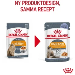 Royal Canin Kissan Märkäruoka*Hair & Skin Care Jelly 85g, 48-pack