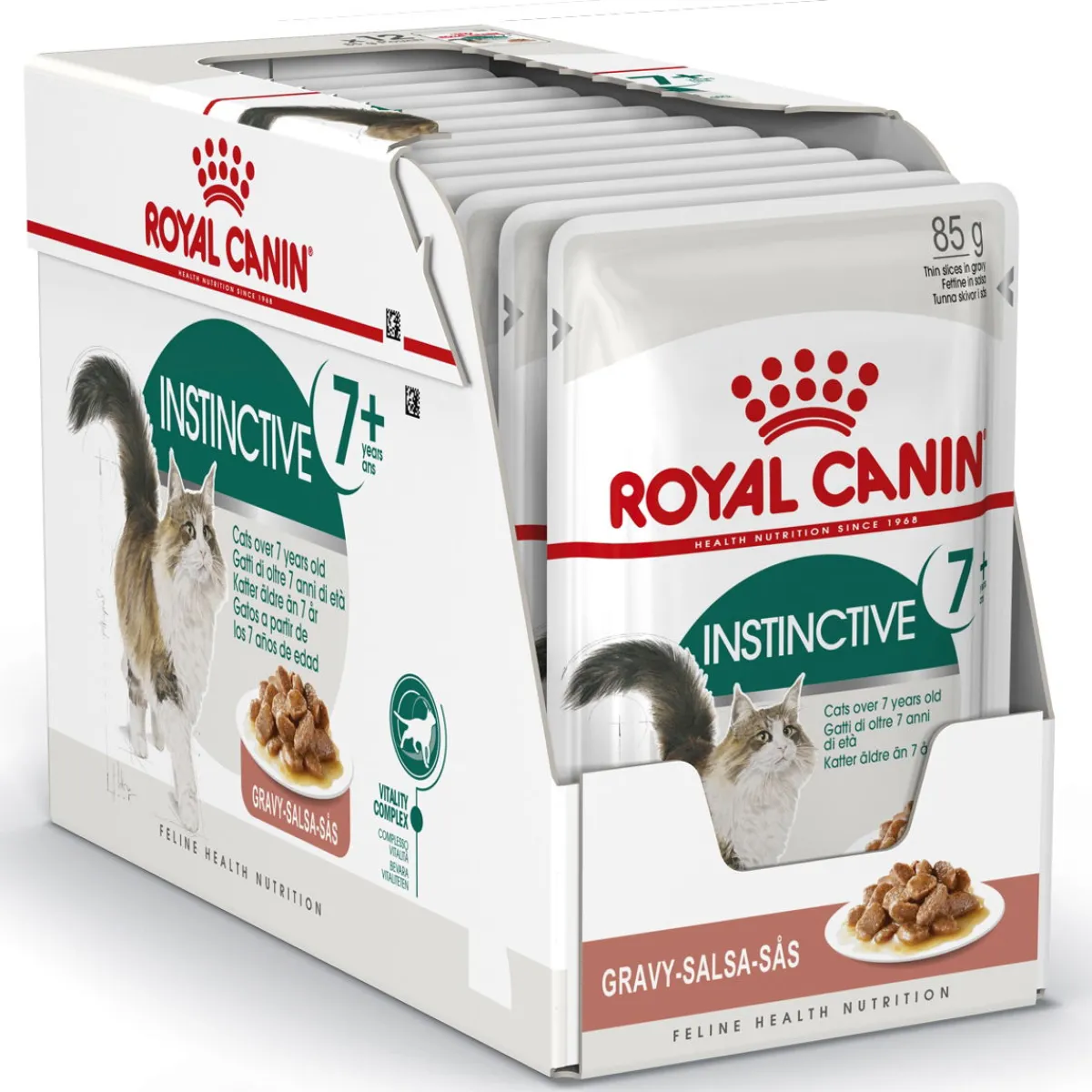 Royal Canin Seniorikissan Ruoka|Kissan Märkäruoka*Instinctive +7 Gravy 12x85g