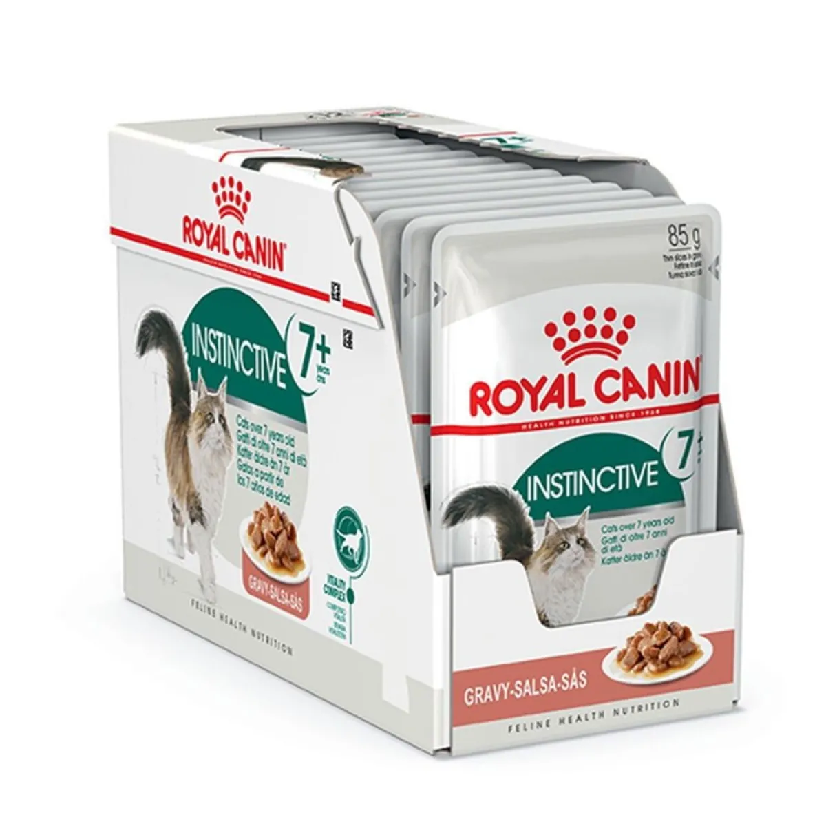 Royal Canin Seniorikissan Ruoka|Kissan Märkäruoka*Instinctive +7 Gravy 12x85g