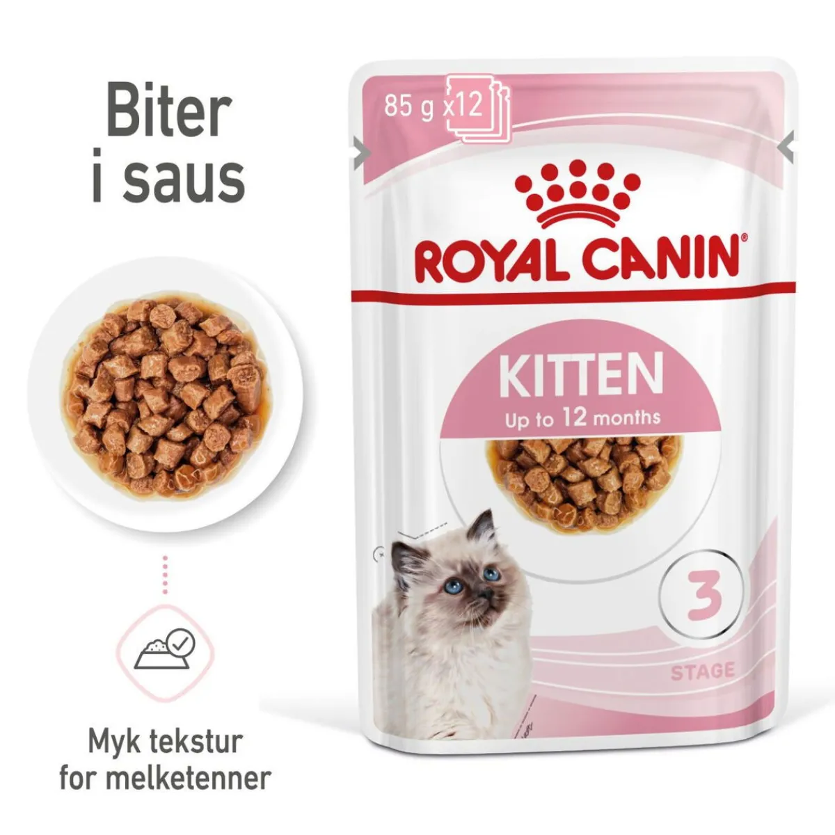 Royal Canin Kissan Märkäruoka*Kitten Gravy 85g, 48-pack