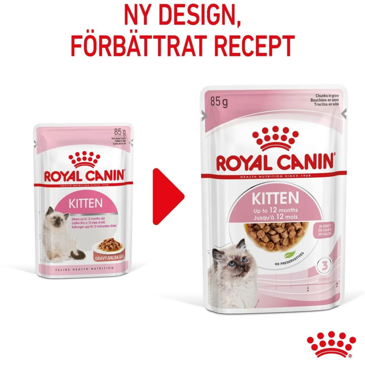 Royal Canin Kissan Märkäruoka*Kitten Gravy 85g, 48-pack