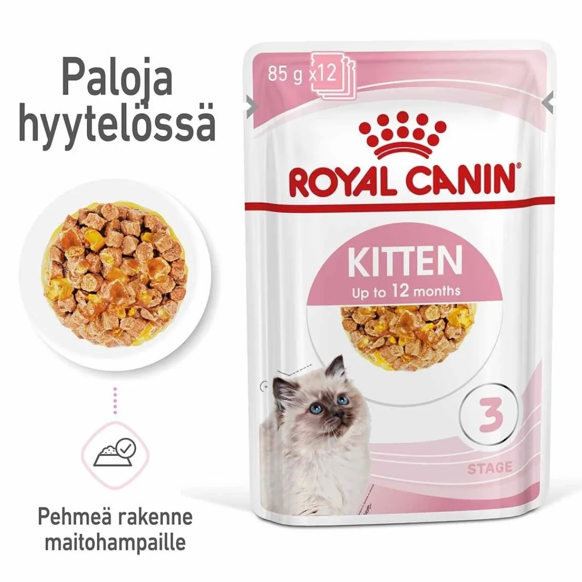 Royal Canin Kissan Märkäruoka|Kissanpennun Ruoka*Kitten Jelly, 12x85g