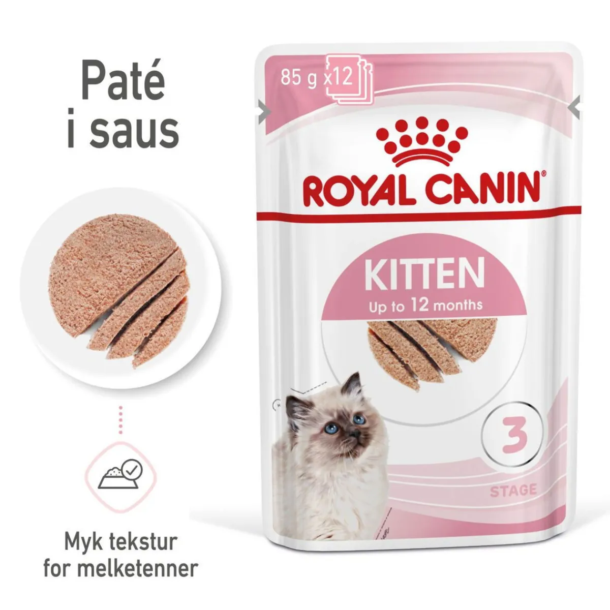 Royal Canin Kissan Märkäruoka*Kitten Loaf 85g, 48-pack