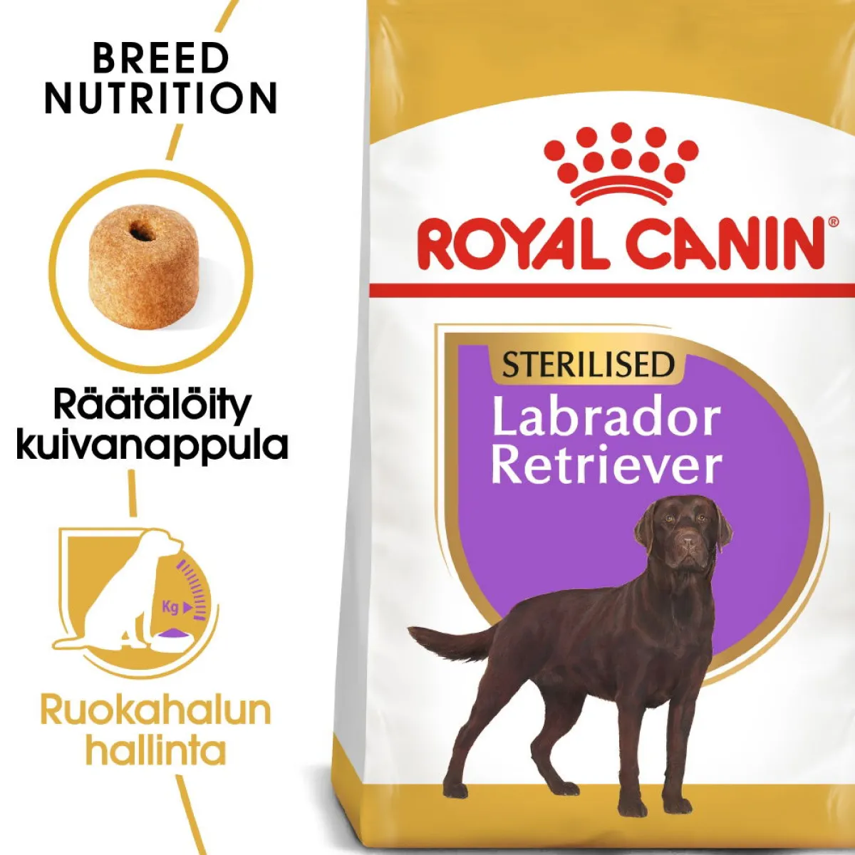 Royal Canin Koiranruoat Erityistapeisiin|Koiran Kuivaruoka*Labrador Retriever Sterilised 12 kg