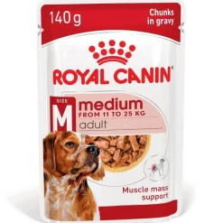 Royal Canin Koiran Märkäruoka Ja Makkarat*Medium Adult Wet 10x140g