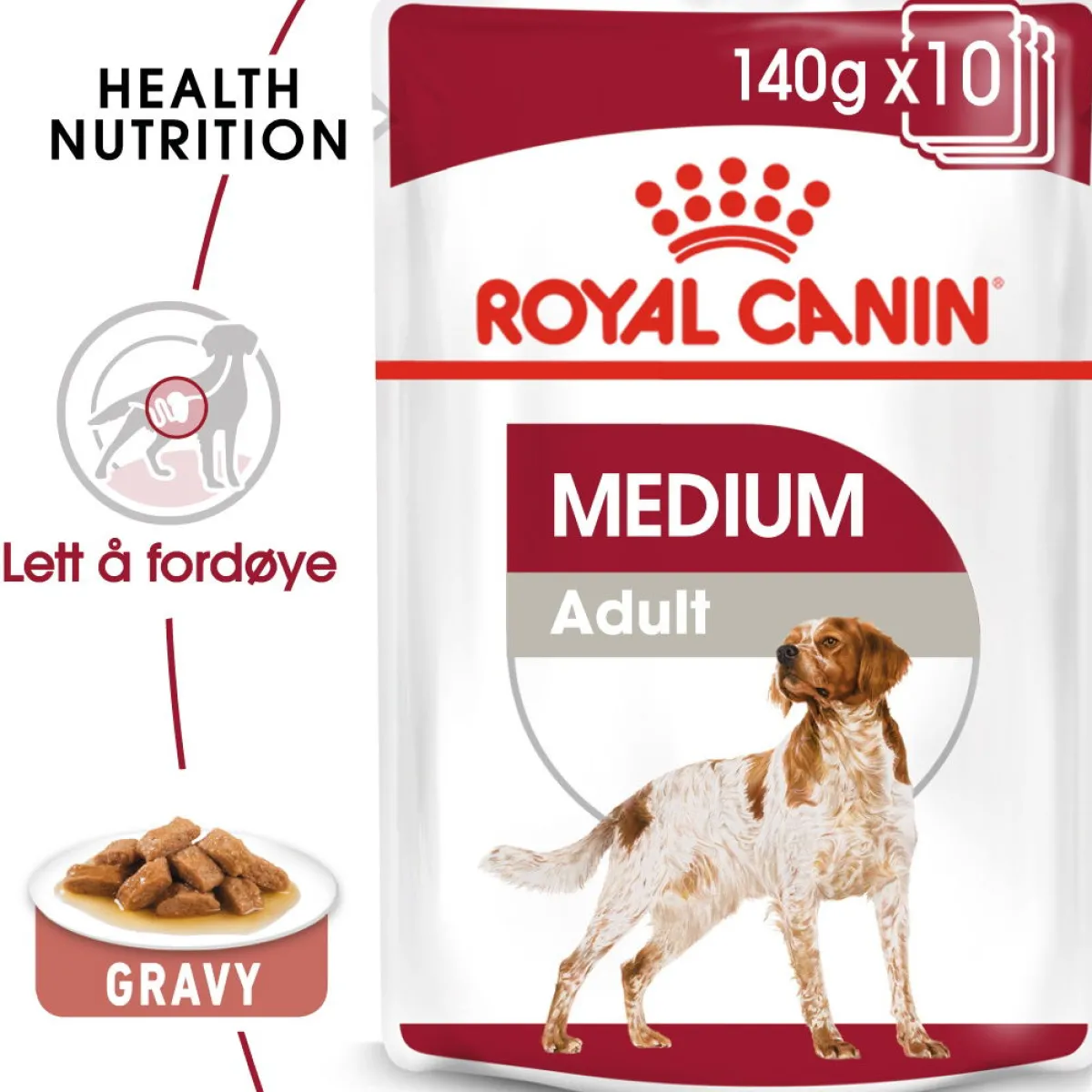 Royal Canin Koiran Märkäruoka Ja Makkarat*Medium Adult 40 x 140 g