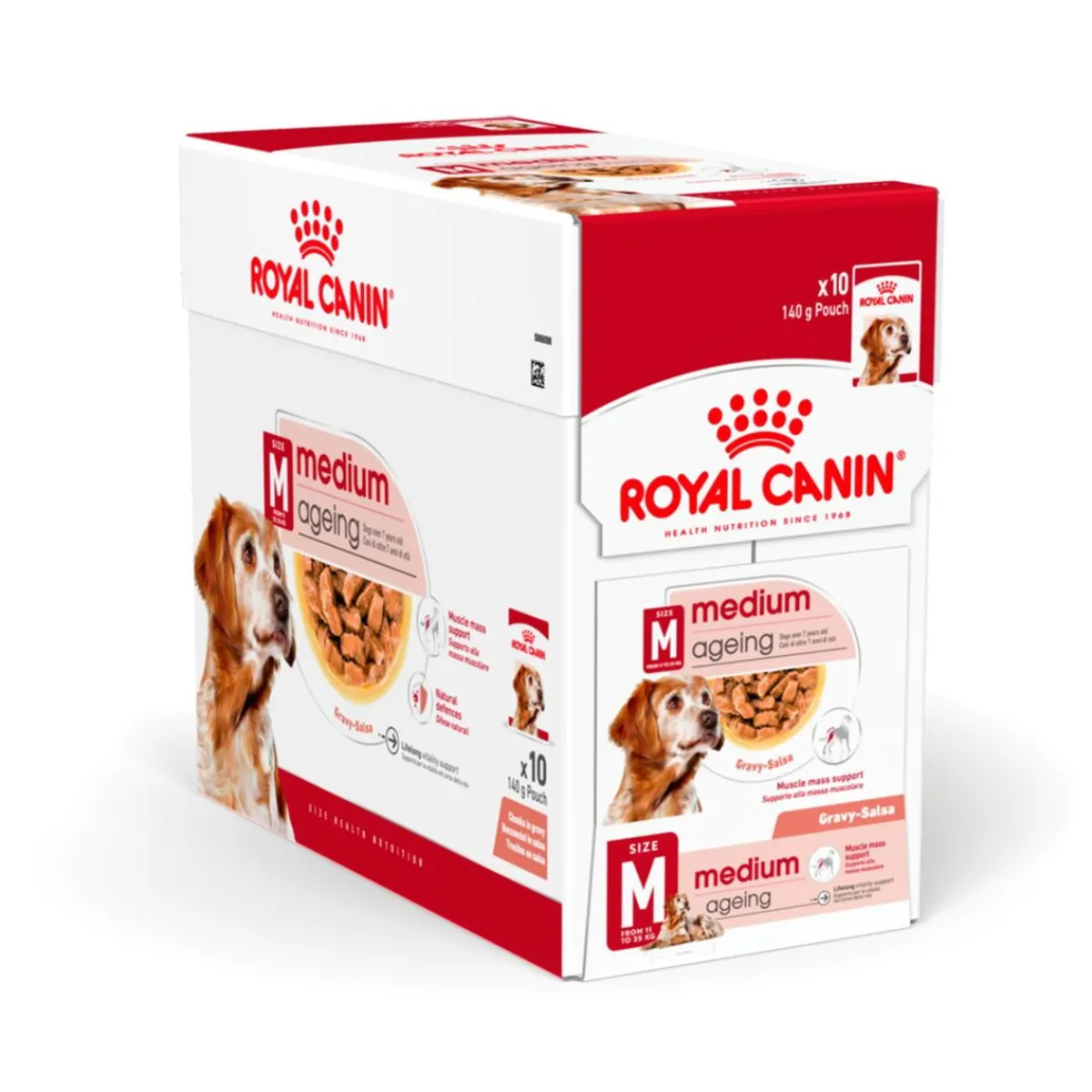 Royal Canin Koiran Märkäruoka Ja Makkarat|Senioriruoka*Medium Ageing Wet 10 x 140 g