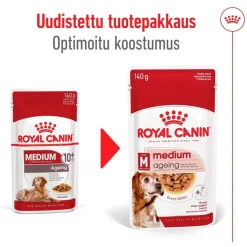 Royal Canin Koiran Märkäruoka Ja Makkarat|Senioriruoka*Medium Ageing Wet 10 x 140 g