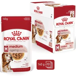 Royal Canin Koiran Märkäruoka Ja Makkarat|Senioriruoka*Medium Ageing Wet 10 x 140 g