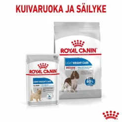 Royal Canin Koiranruoat Erityistapeisiin|Koiran Kuivaruoka*Medium Light Weight Care