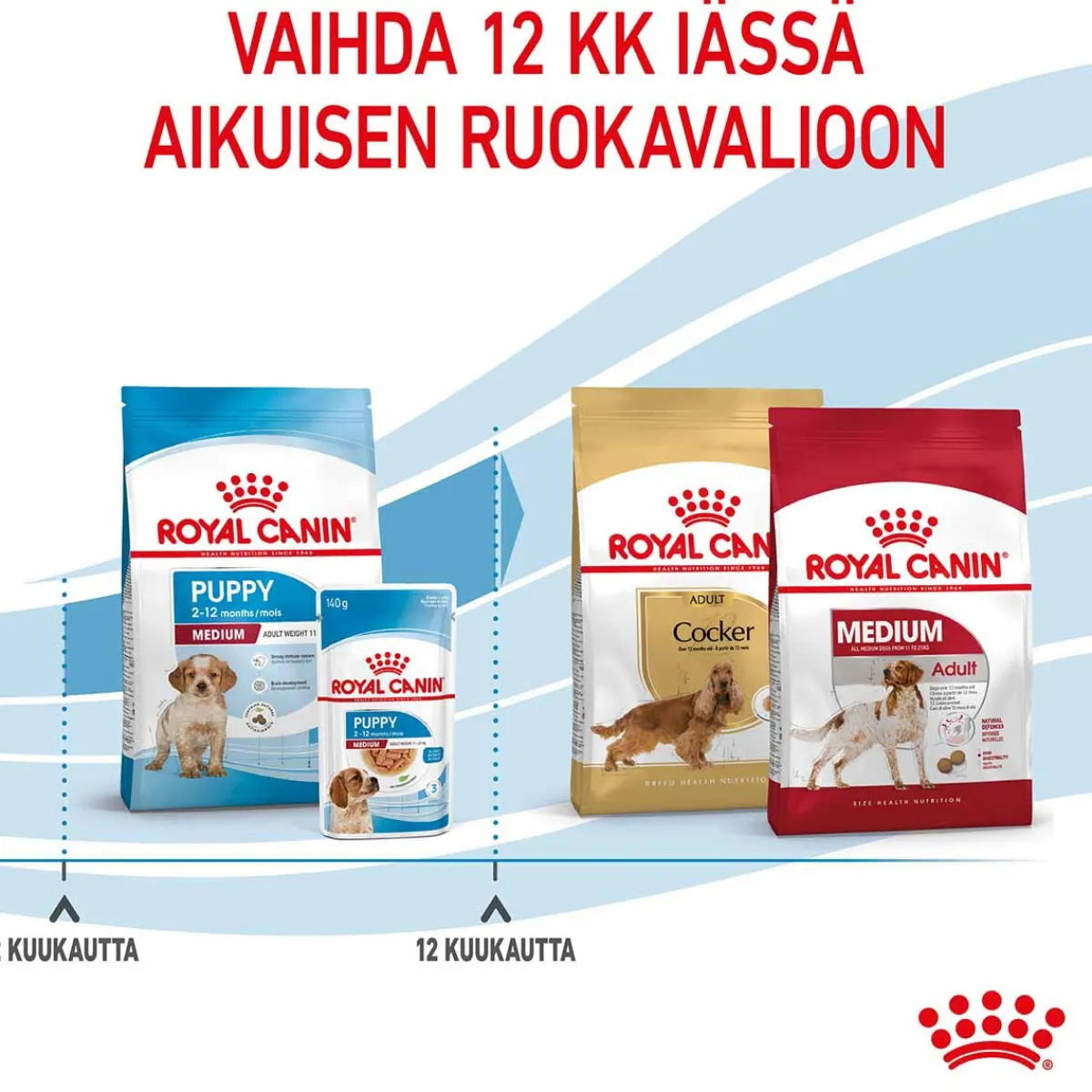 Royal Canin Penturuoka|Koiran Kuivaruoka*Medium Puppy