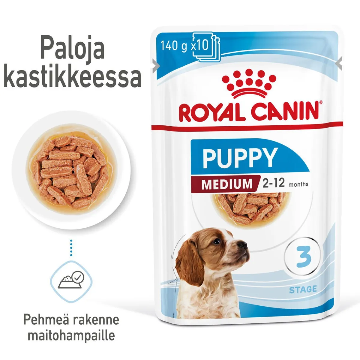 Royal Canin Penturuoka|Penturuoka*Medium Puppy 40x140 g