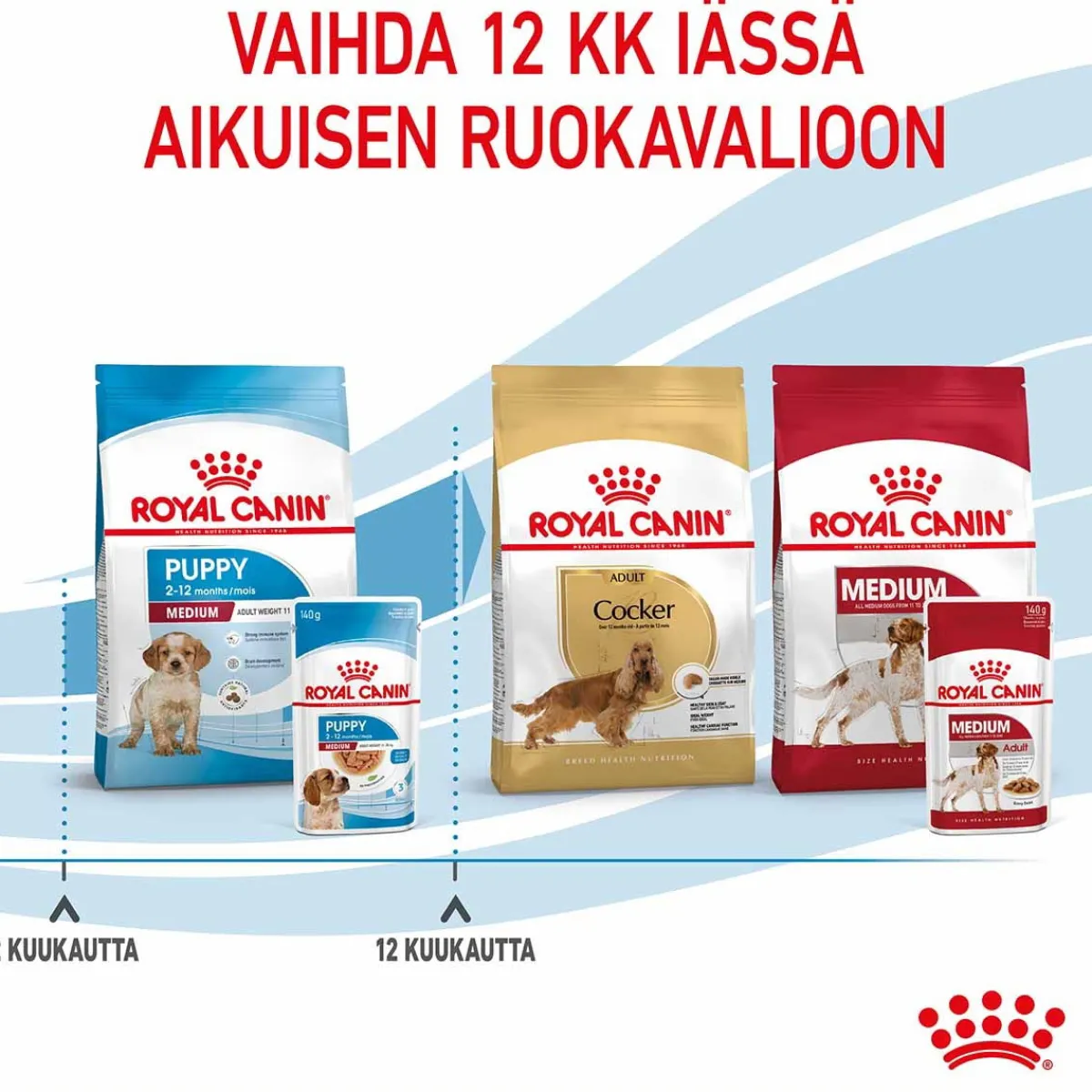 Royal Canin Penturuoka|Penturuoka*Medium Puppy 40x140 g