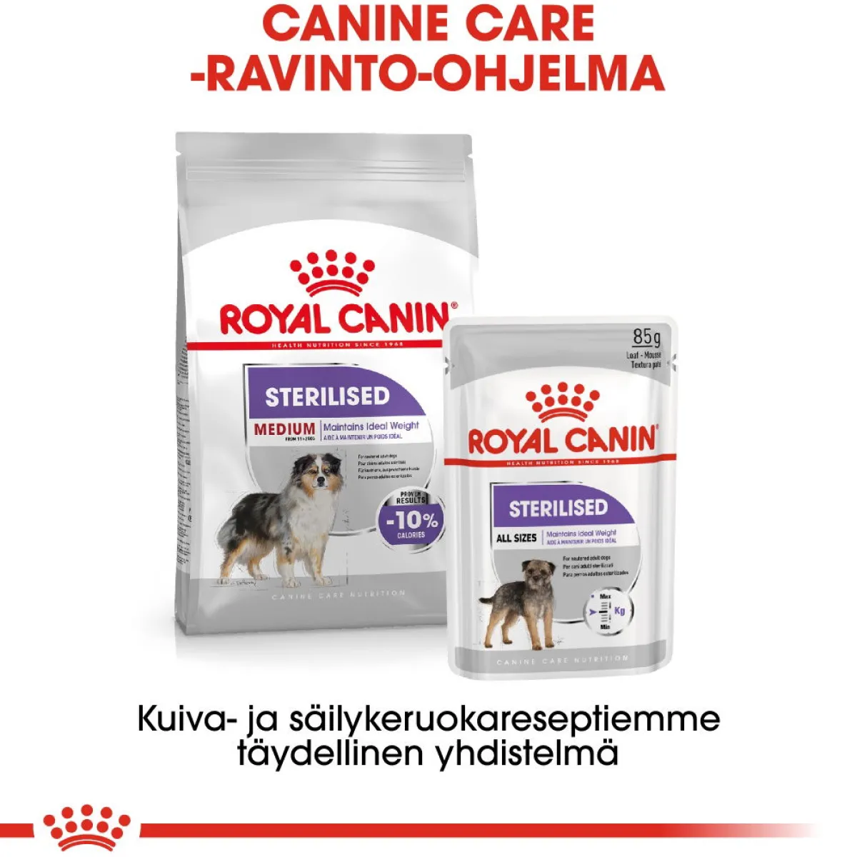 Royal Canin Koiranruoat Erityistapeisiin|Koiran Kuivaruoka*Medium Sterilised