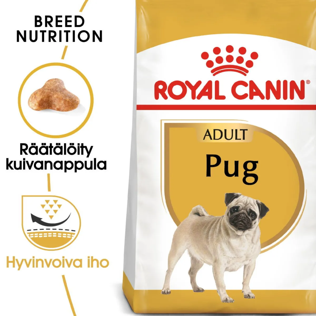 Royal Canin Koiran Kuivaruoka|Tarjoukset Koirille*Pug Adult