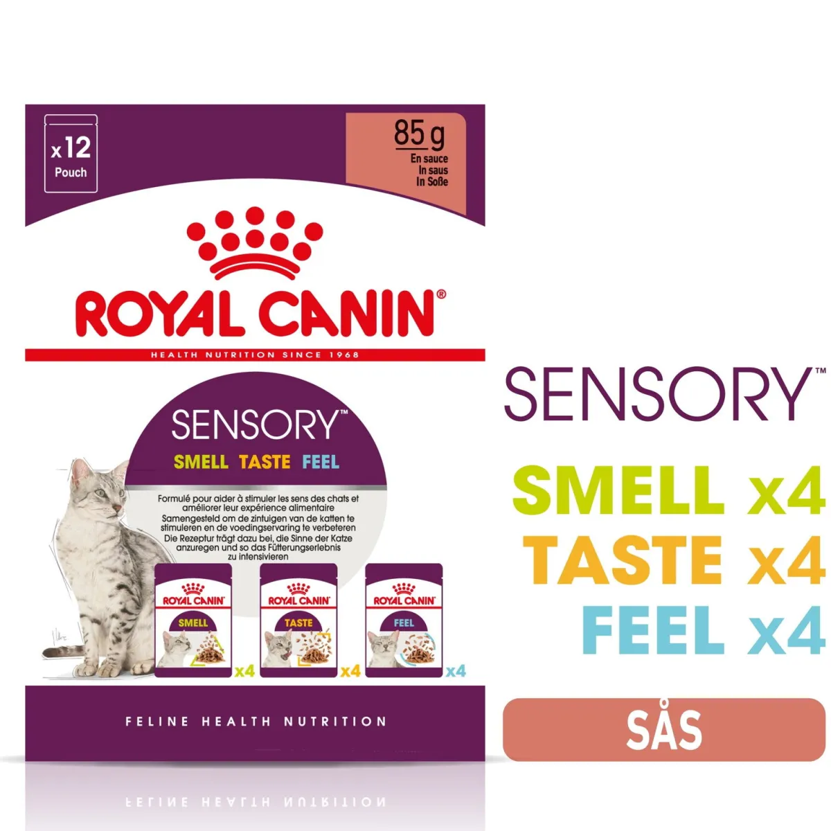 Royal Canin Kissan Märkäruoka*Sensory Mixed box Gravy 85g, 48-pack