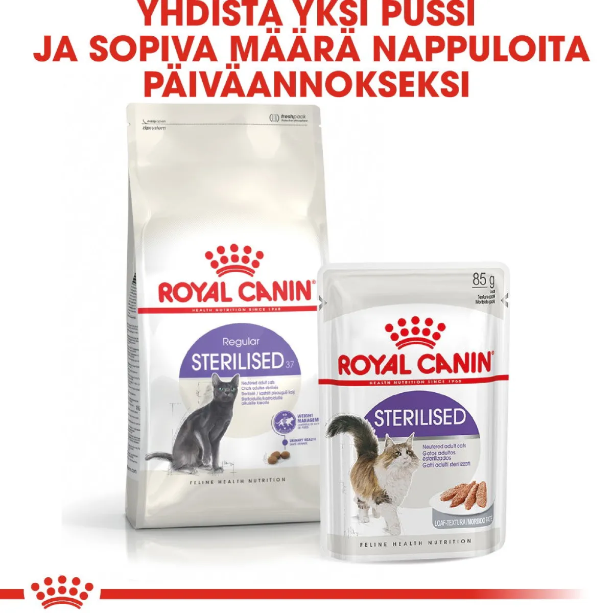Royal Canin Kissan Kuivaruoka|Kissan Erikoisruoat*Sterilised