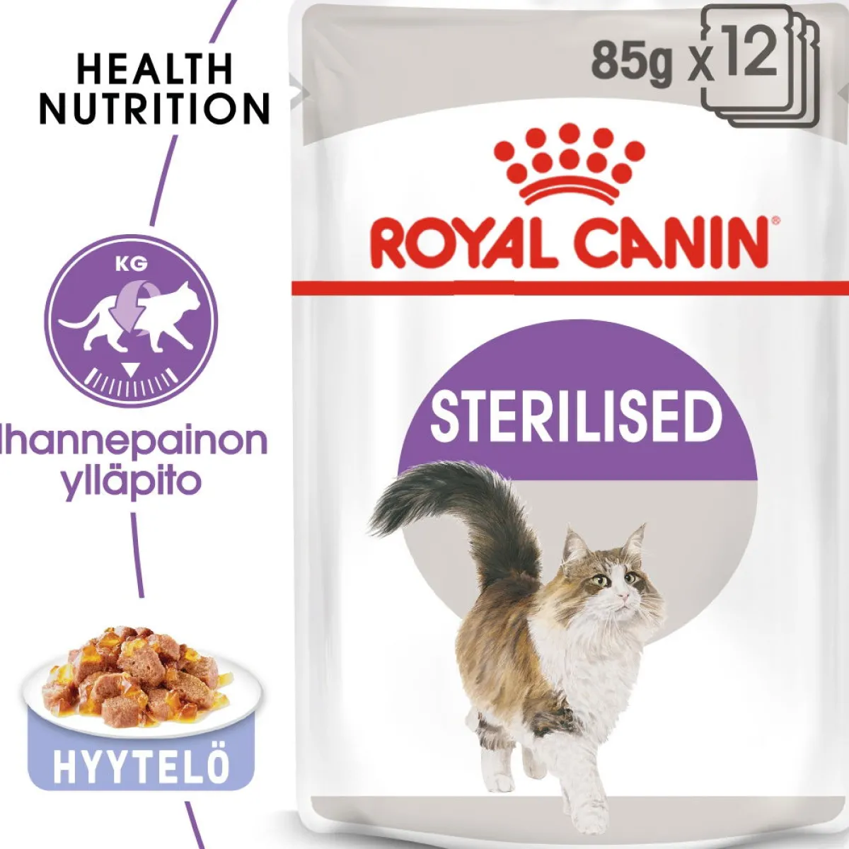 Royal Canin Kissan Märkäruoka|Kissan Erikoisruoat*Sterilised Jelly, 12x85g