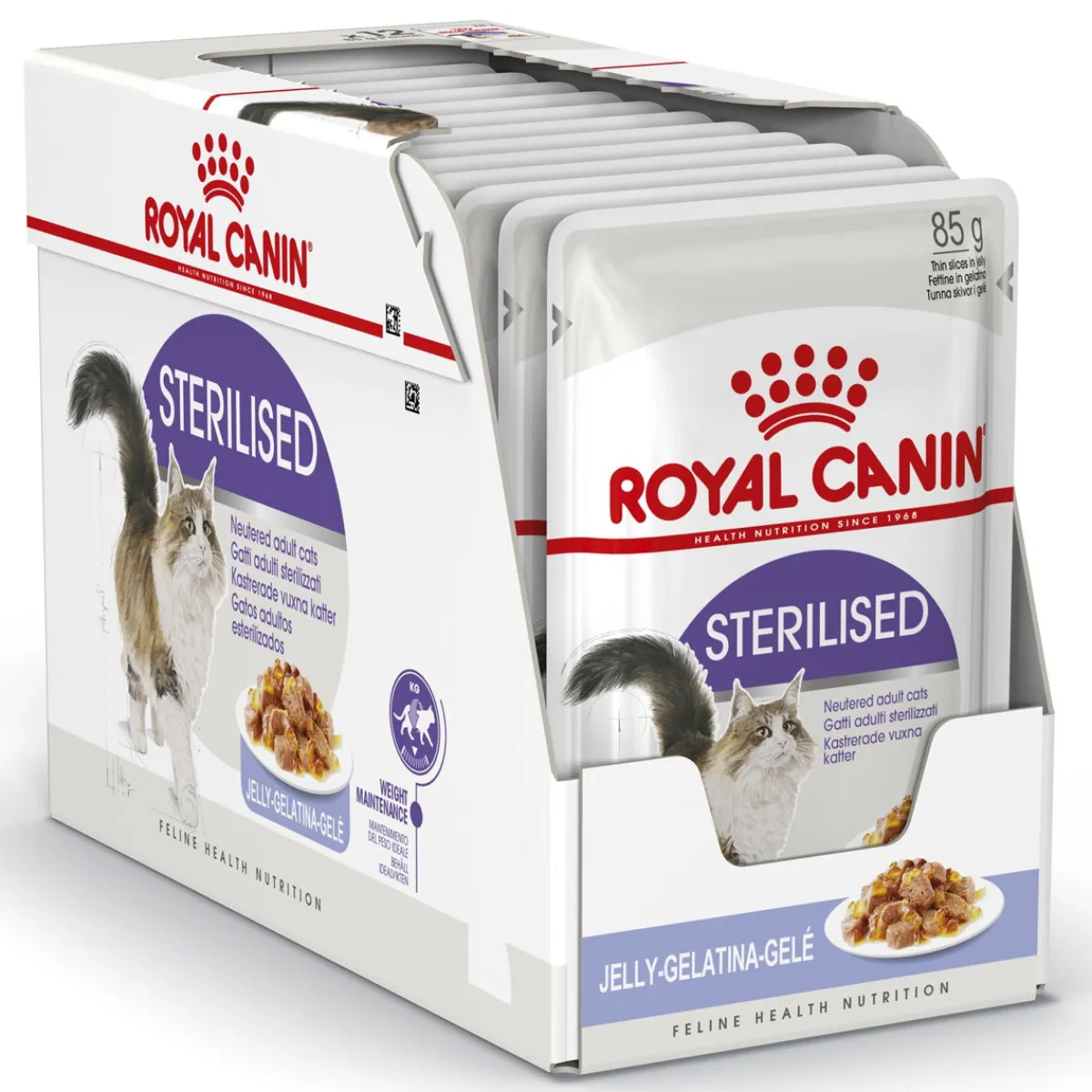 Royal Canin Kissan Märkäruoka|Kissan Erikoisruoat*Sterilised Jelly, 12x85g