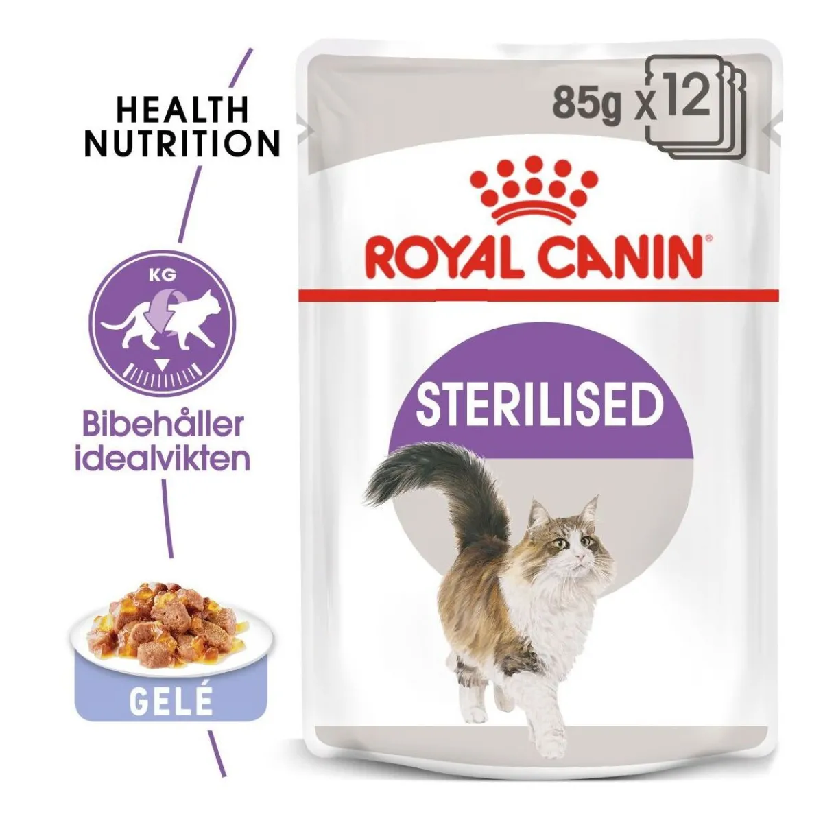 Royal Canin Kissan Märkäruoka*Sterilised Jelly 85g, 48-pack
