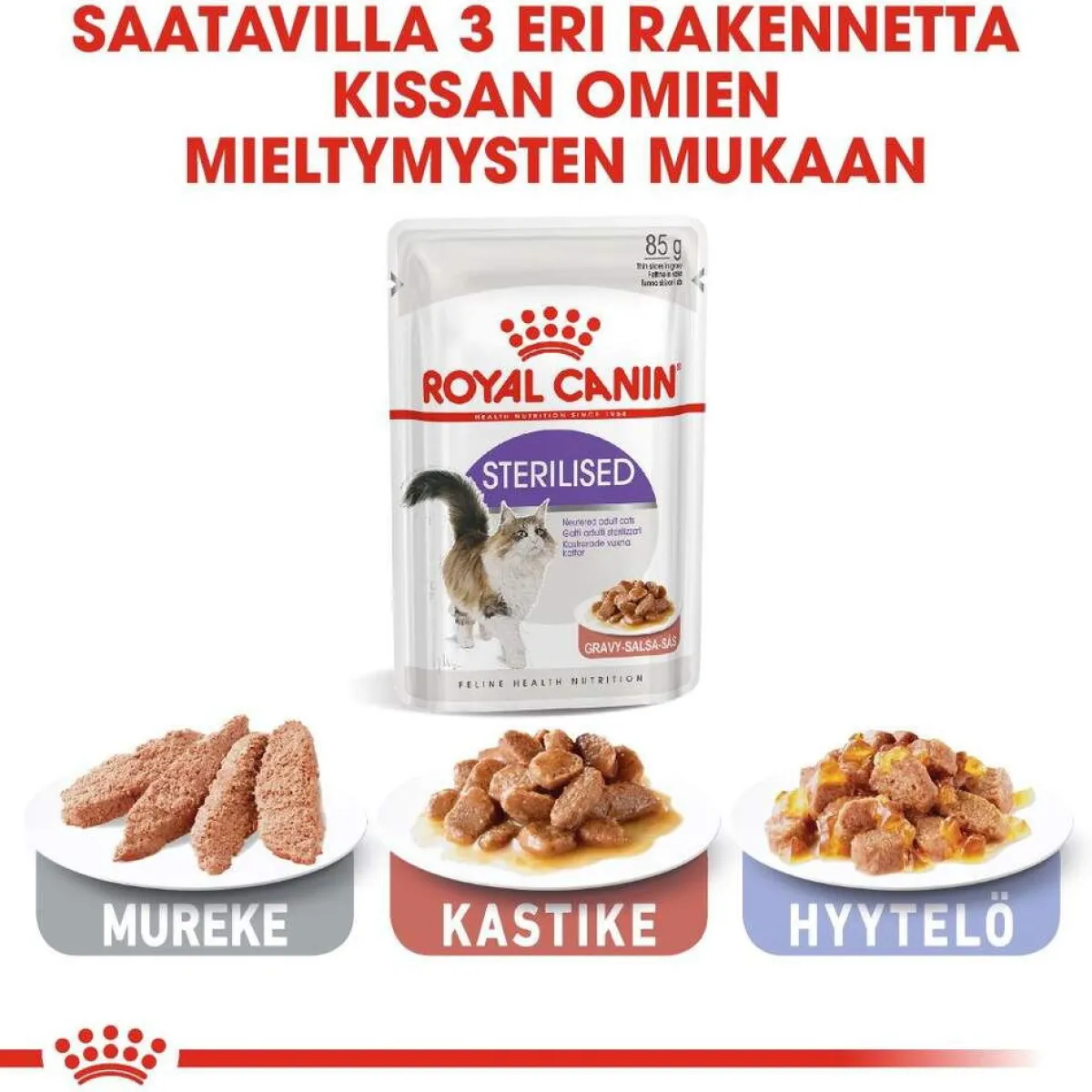 Royal Canin Kissan Märkäruoka*Sterilised Jelly 85g, 48-pack