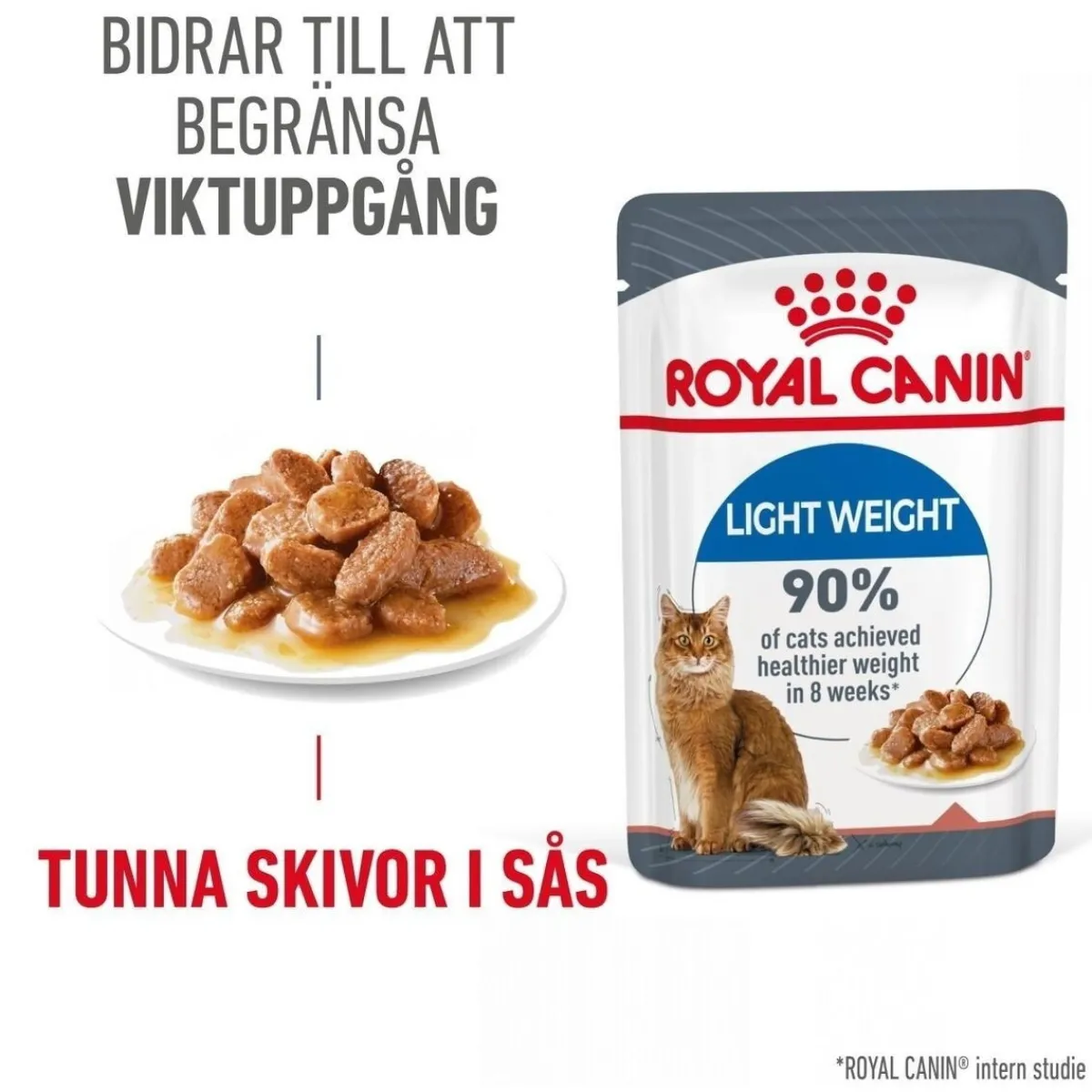 Royal Canin Kissan Märkäruoka*Ultra Light Gravy 85g, 48-pack
