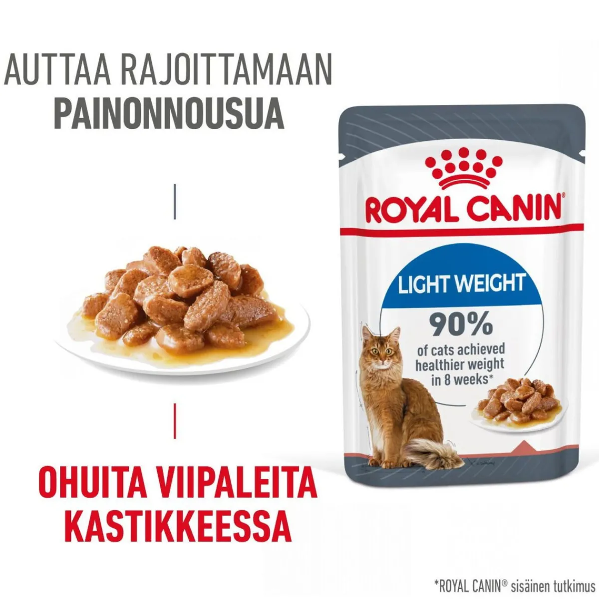 Royal Canin Kissan Märkäruoka*Ultra Light Gravy 85g, 48-pack