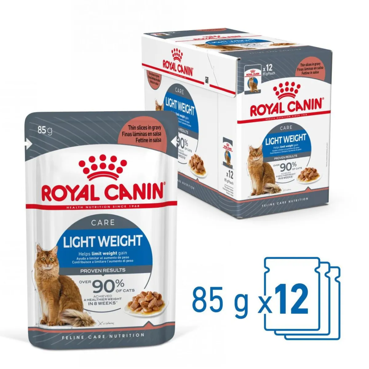 Royal Canin Kissan Märkäruoka*Ultra Light Gravy 85g, 48-pack