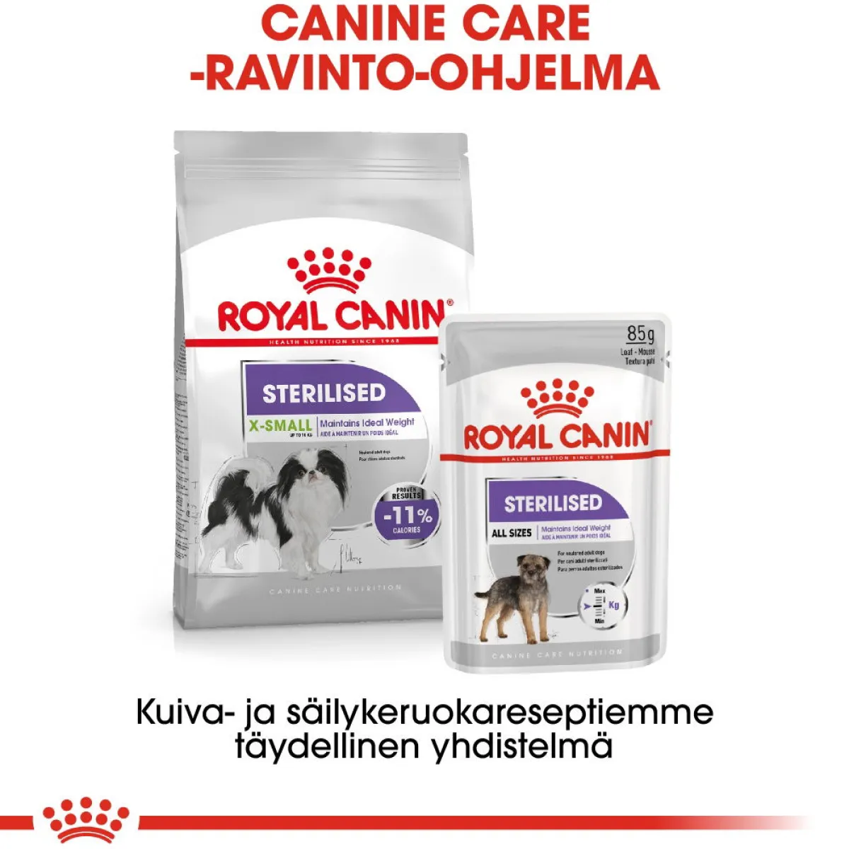 Royal Canin Koiranruoat Erityistapeisiin|Koiran Kuivaruoka*X-Small Sterilised 1,5 kg