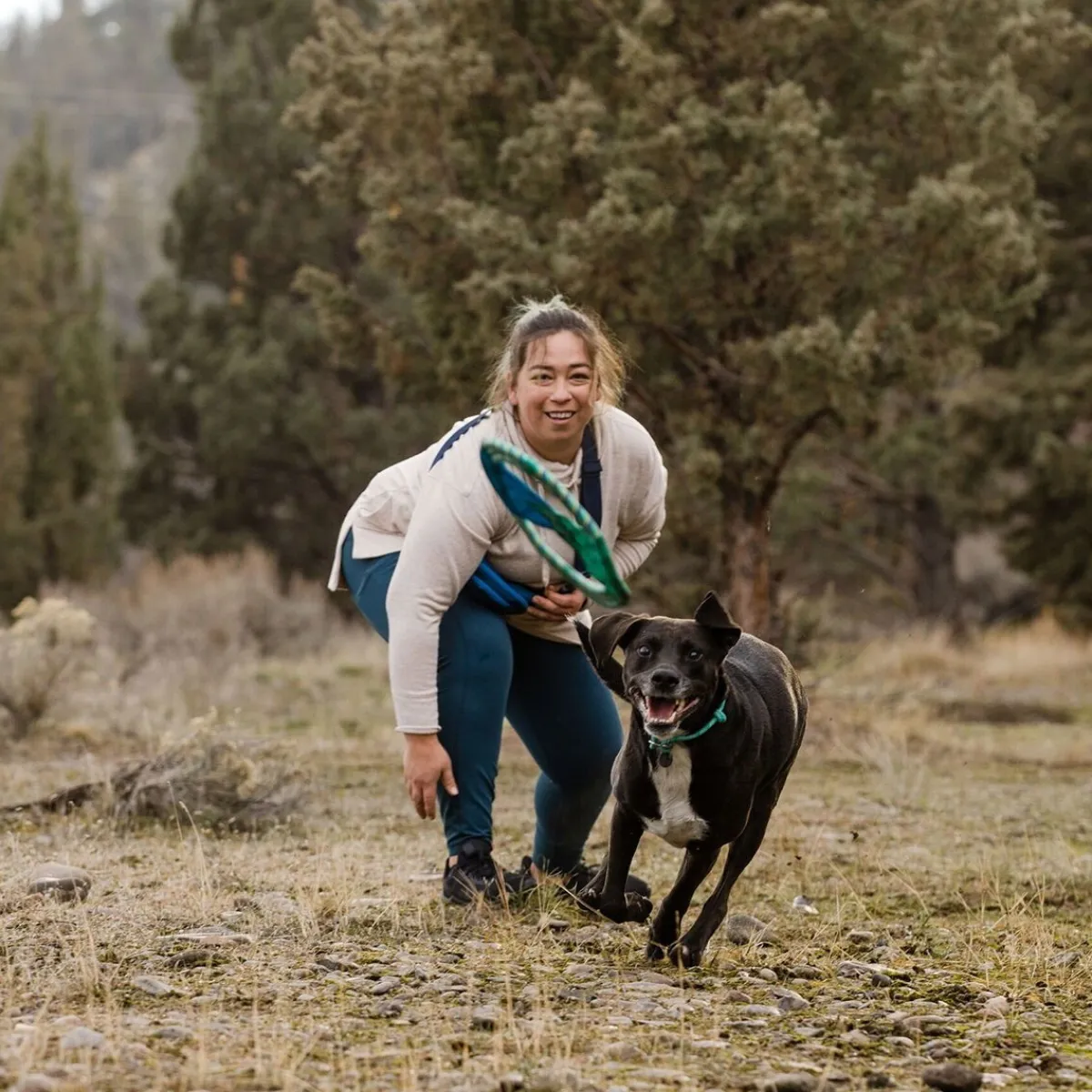 RuffWear Koiran Vetolelut|Koiran Pallot Ja Heittolelut*Pacific Ring koiranlelu, turkoosi