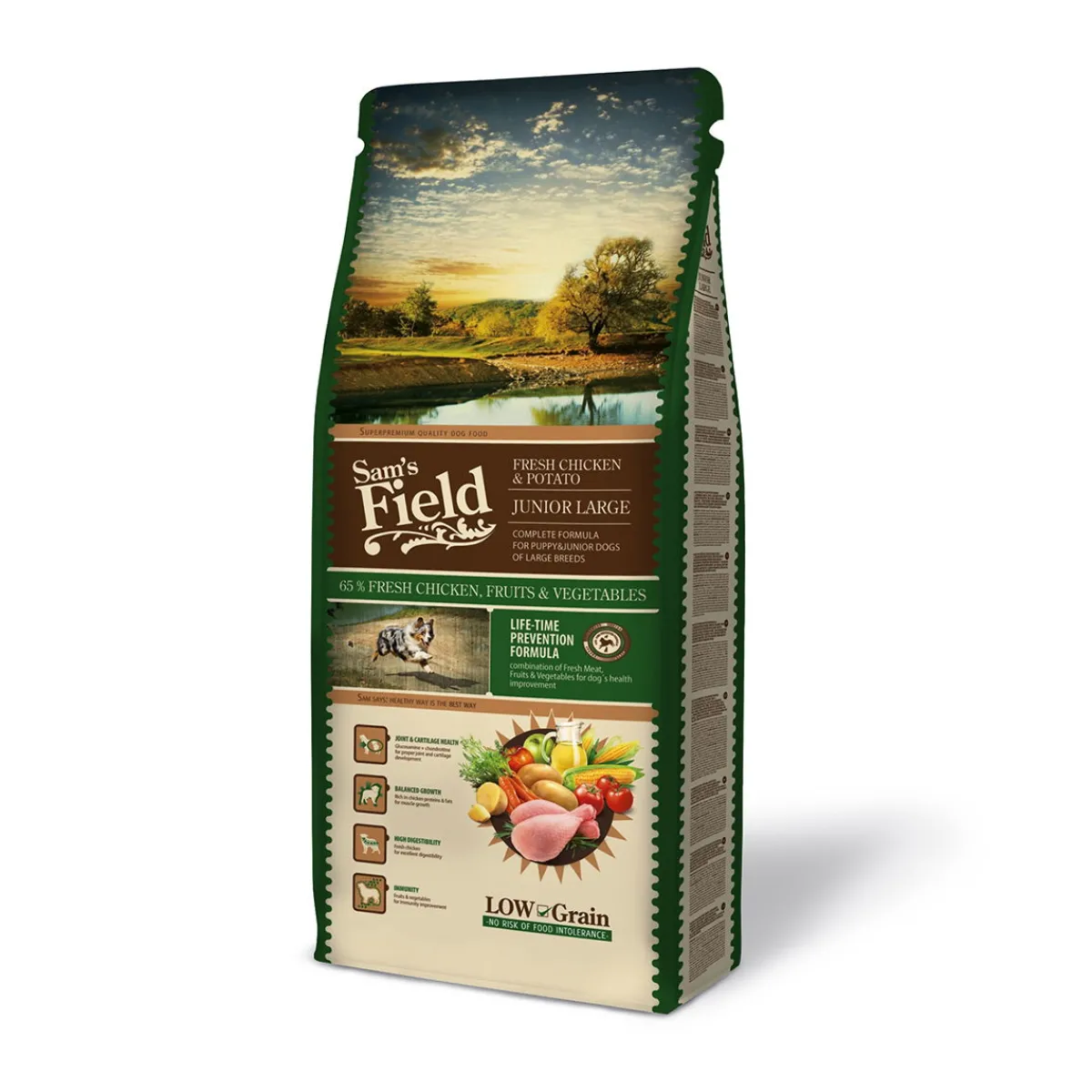 Sam's Field Penturuoka|Koiran Kuivaruoka*Chicken Junior Large
