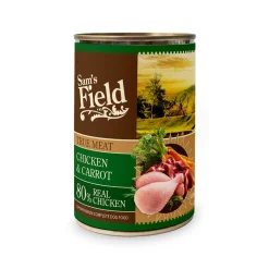 Sam's Field Koiran Märkäruoka Ja Makkarat*True Kana & Porkkana 400 g