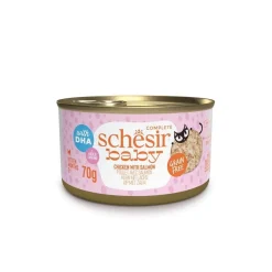 Schesir Kissan Märkäruoka|Kissanpennun Ruoka*Baby kana & lohi 70 g