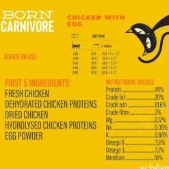 Schesir Viljaton Kissanruoka|Kissan Kuivaruoka*Born Carnivore kana & muna