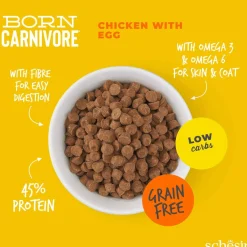 Schesir Viljaton Kissanruoka|Kissan Kuivaruoka*Born Carnivore kana & muna