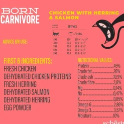 Schesir Viljaton Kissanruoka|Kissan Kuivaruoka*Born Carnivore kana & silli
