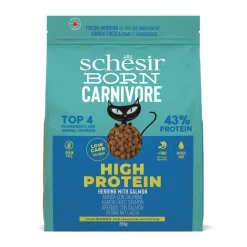 Schesir Viljaton Kissanruoka|Kissan Kuivaruoka*Born Carnivore silli & lohi