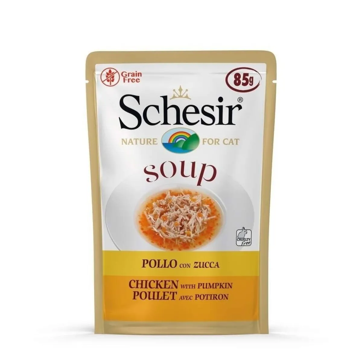 Schesir Kissan Märkäruoka|Kissan Keitot*Cat Soup kana 85 g