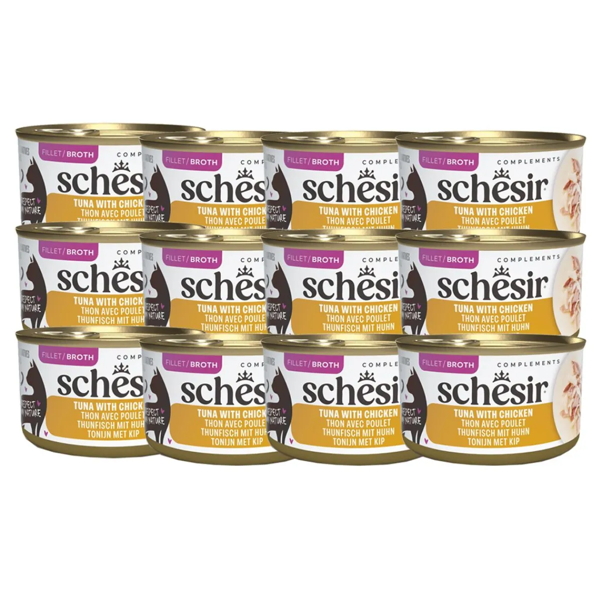 Schesir Kissan Märkäruoka*C&B Tuna chicken in Broth 85 g