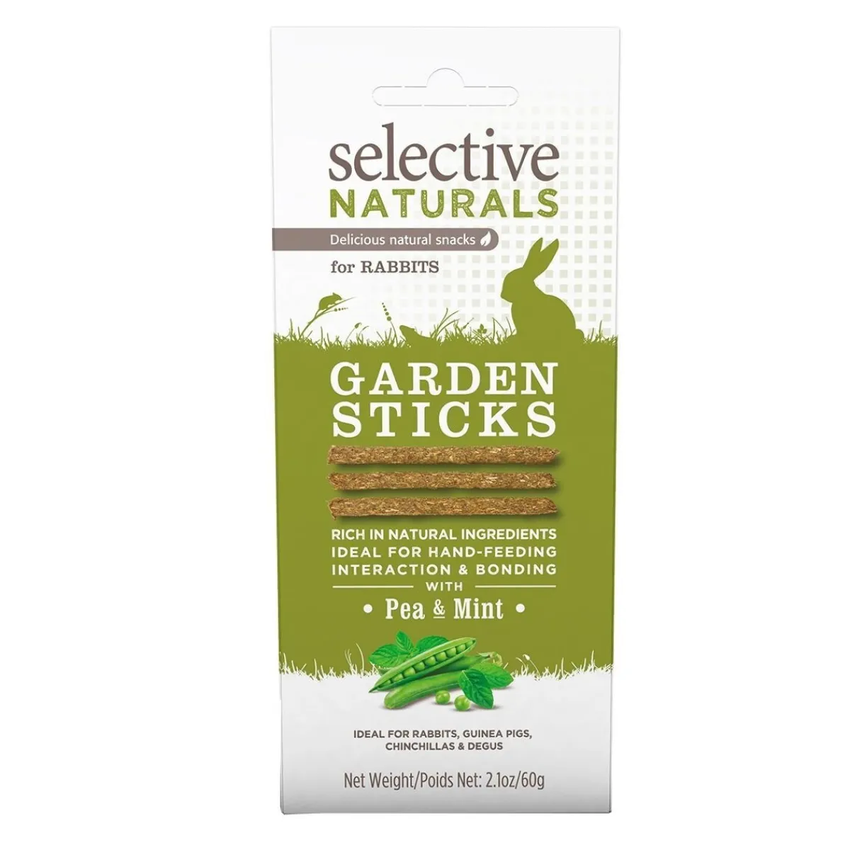 Science Selective Kanin Herkut|Tarjoukset Pieneläimille*Selective Naturals Garden sticks 60g