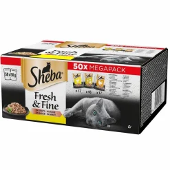 Sheba Kissan Märkäruoka*Fresh&Fine siipikarja 50x50g