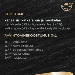 Sheba Kissan Märkäruoka*kana, katkarapu & kala kastikkeessa 60g