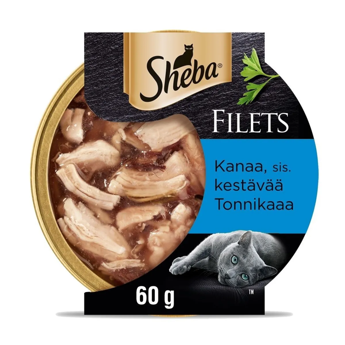 Sheba Kissan Märkäruoka*kana & tonnikala kastikkeessa 60g