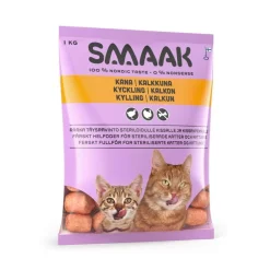 Smaak Kotimainen Kissanruoka|Kissan Raakaruoka*kana & kalkkuna raaka täysravinto kissalle 1kg
