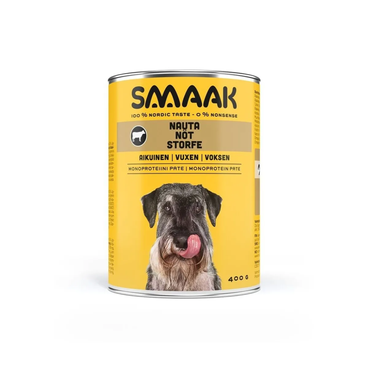 Smaak Kotimainen Koiranruoka|Koiran Märkäruoka Ja Makkarat*nauta & riisi 400 g