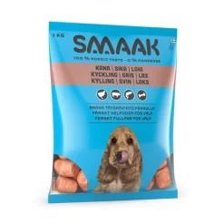 Smaak Ruokinnan Monipuolistaminen|Kotimainen Koiranruoka*raakaruoka pennulle kana, sika & lohi 1kg