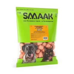 Smaak Ruokinnan Monipuolistaminen|Kotimainen Koiranruoka*Raw Rasvaiset siipikarjapullat 1 kg